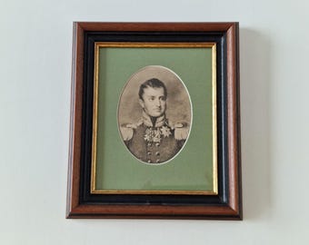 Original Antique Stipple Engraving After J.B. Isabey, Frederick William III of Prussia, Vienna 1814
