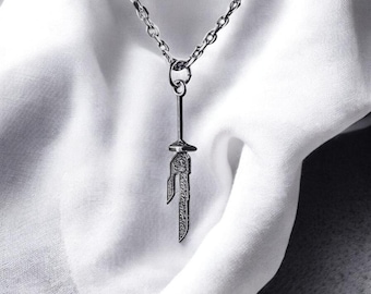 Inverted Spear of Heaven Necklace | Stainless Steel Anime Pendant