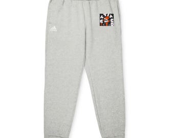 Adidas patch logo joggers | grey fleece sweatpants