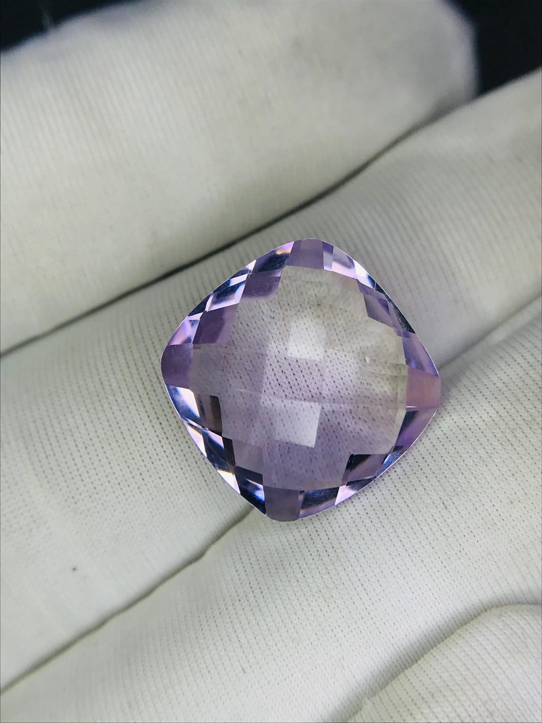 Natural Light Pink Brazilian Amethyst, Cushion Cut Expensive Cutting ...