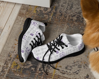 God Walks With Me Women’s Athletic Shoes | Christian Faith Sneakers | Inspirational Walking