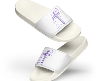 Tye's Peace  Woman's Slides Faith & Comfort Summer Sandals, slip -on shoes