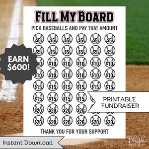 Baseball Fundraiser Flyer for Baseball Team Fundraising Idea Softball ...