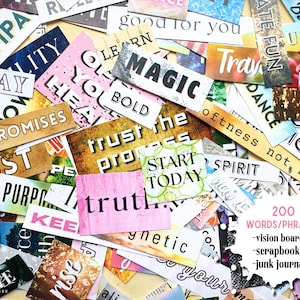 Kit imprimable Vision Board, citations, kit imprimable, magazine, collage numérique, Mood Board, Vision Journal, kit imprimable