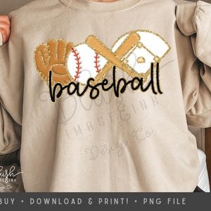 Baseball PNG Sublimation Design Baseball Glitter Baseball Clipart for Shirts Baseball Sport Mom Graphic baseball fanshirt base ball PNG File