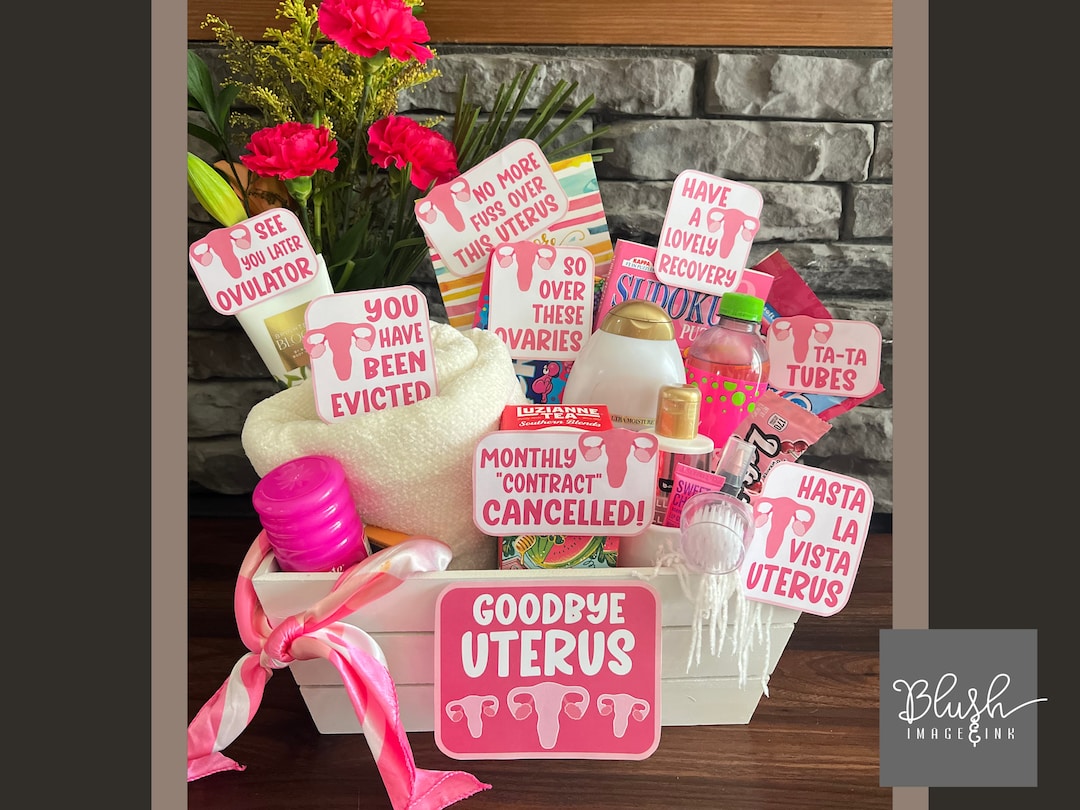 Hysterectomy Care Package for Funny Hysterectomy Gift Basket Printable