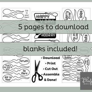 Husband Vasectomy gift for snip snip vasectomy gift for vasectomy party, funny vasectomy basket diy vasectomy kit printable day snip snip image 5