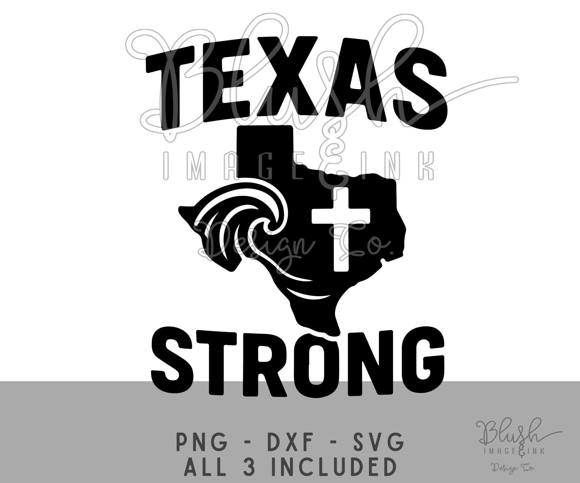 Texas Strong Cross Praying for TX SVG Png dxf Texas Flood Digital Download for Shirts Faith-Based Flood Relief Design TX Flood praying Texas