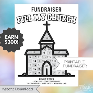 Fill My Fundraiser Church Camp Fundraiser Youth Group Sponsor Mission Trip Pick a Date Donation Fundraiser Printable Fundraising template