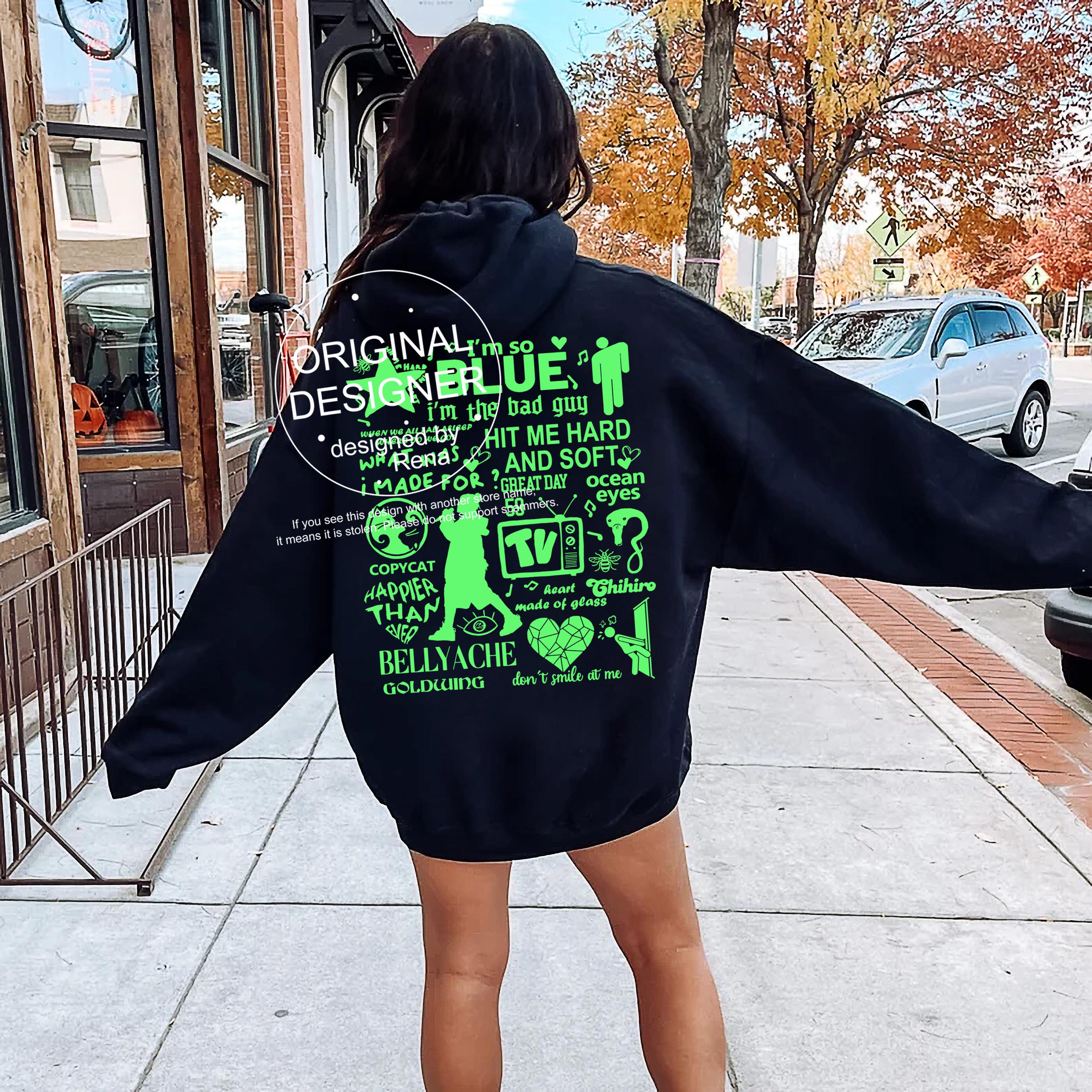 Billie eilish hoodie green - Etsy 日本