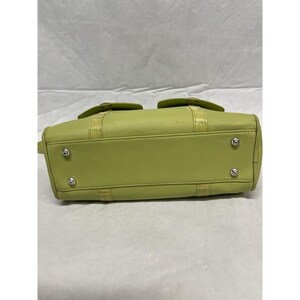 Brighton Green Chatreuse Croc Embossed Leather Handle Shoulder Purse image 10