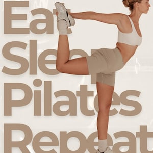 Plantillas de Instagram de yoga, pilates y barra para Canva, kit de redes sociales de fitness, publicaciones e historias de entrenadores de bienestar, descarga digital editable. imagen 6