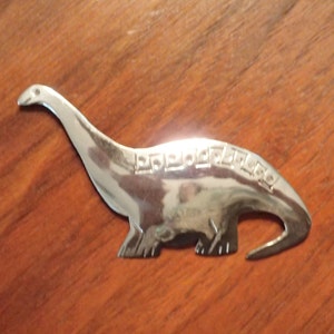 Sterling Silver Dinosaur Pin / Brooch Vintage Brachiosaurus - Etsy