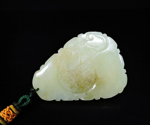 Persimmon & Ruyi Certified Natural Hand-carved He… - image 8