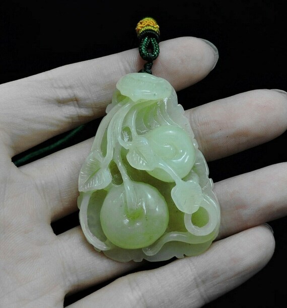 Persimmon & Ruyi Certified Natural Hand-carved He… - image 3