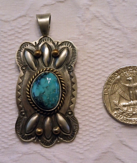 Burnished Sterling Silver Pendant Necklace