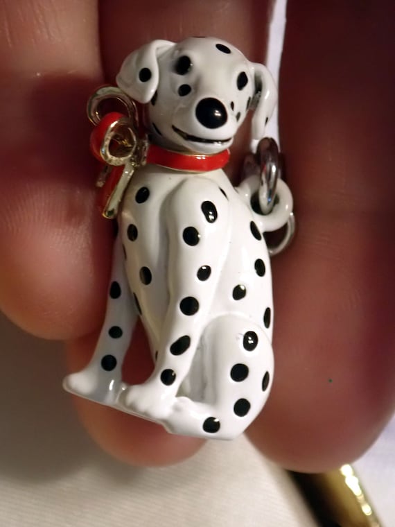 Large Dalmation Dog Charm Rare