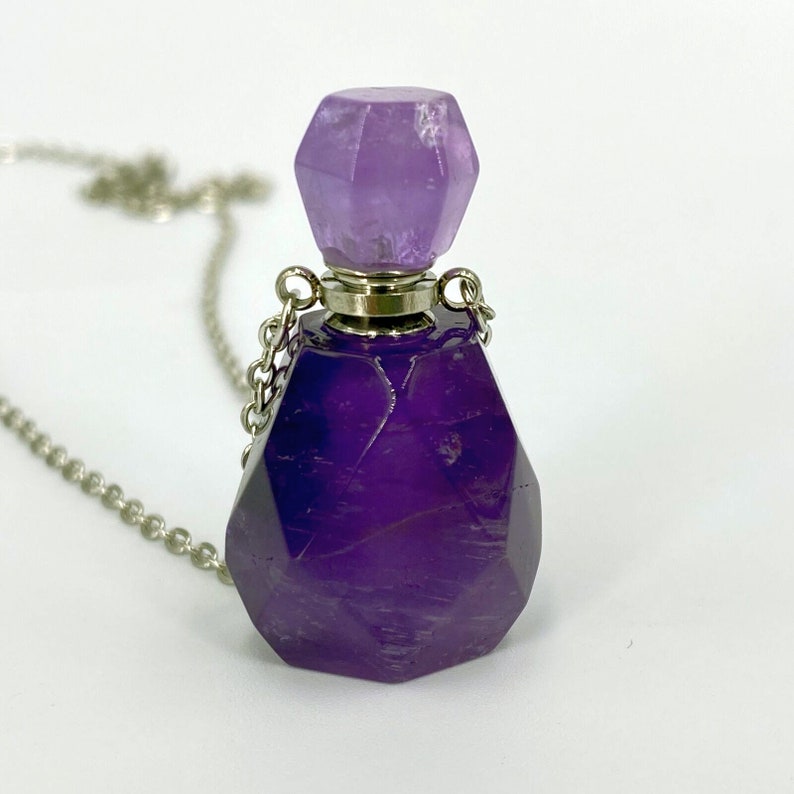 Natural Purple Amethyst Bottle pendant