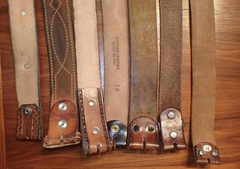 One Vintage Leather Belt