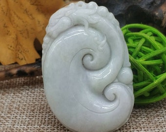 Chinese jade Dragon Ruyi Pendant pendant