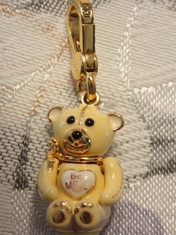 Teddy Bear Enamel Charm - image 1