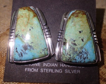 Turquoise Sterling Earrings Post