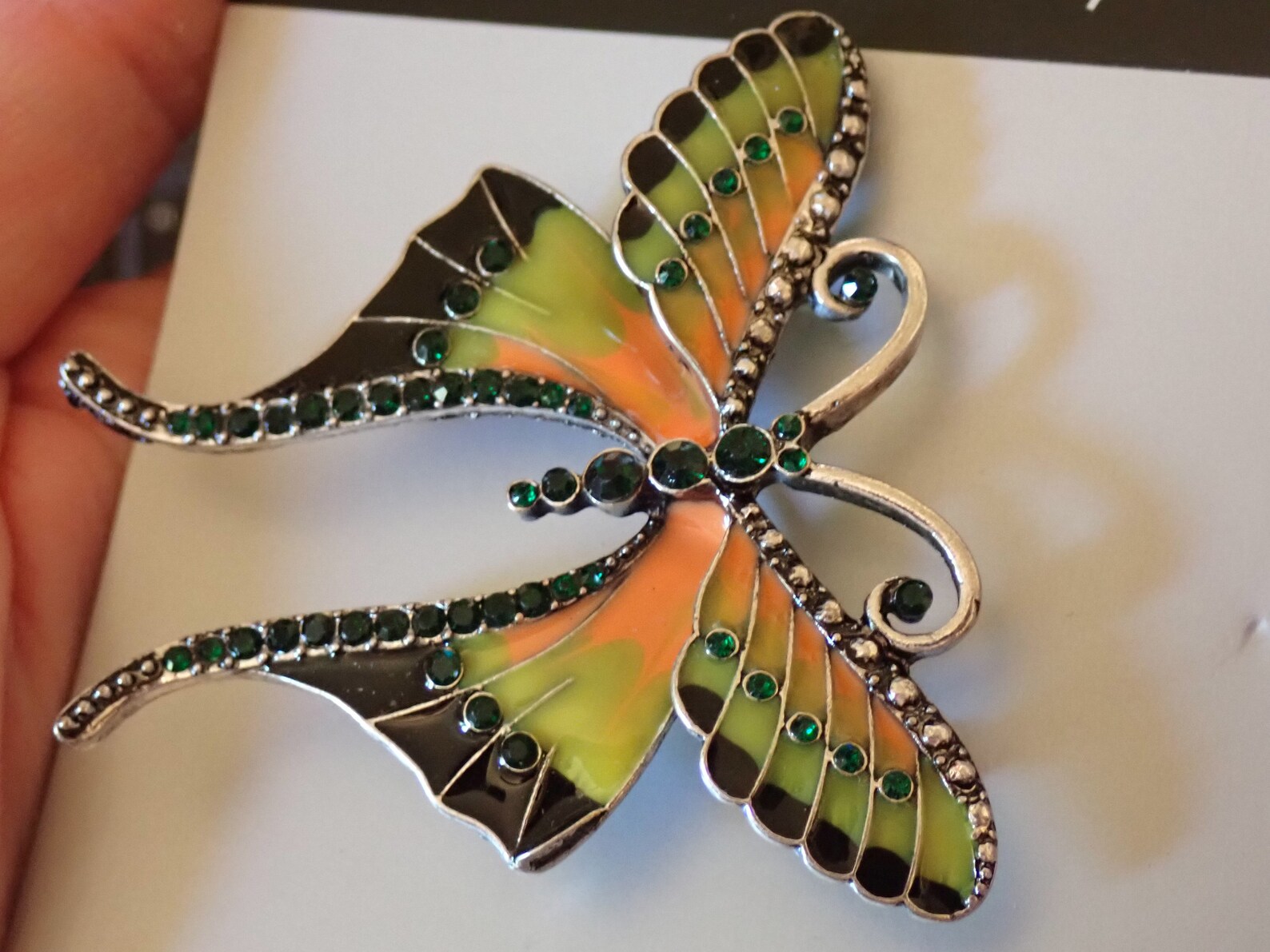 Butterfly Costume Jewelry Pin / Pendant Etsy