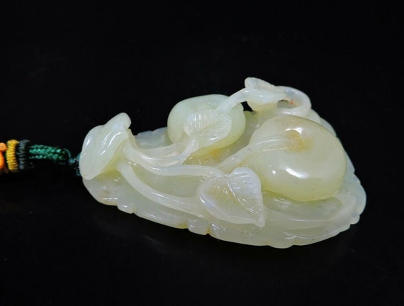 Persimmon & Ruyi Certified Natural Hand-carved He… - image 5