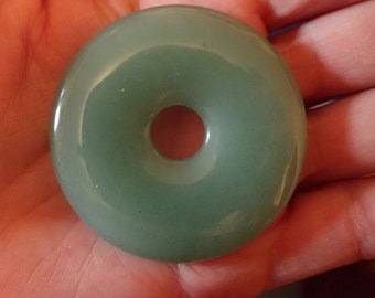 Green Aventurine Large Donut Pendant