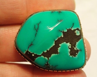 Big Turquoise Sterling Silver RIng