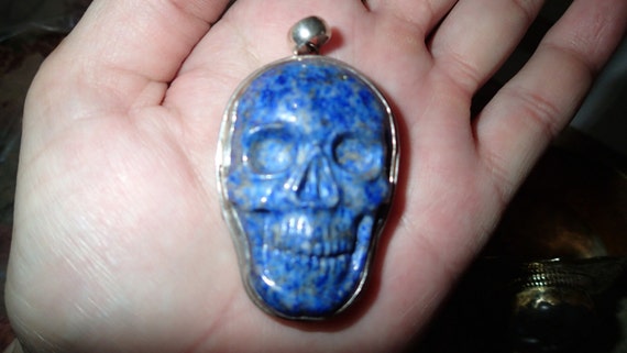 Lapis Lazuli Skull Pendant Lapis Lazuli Skull Pendant