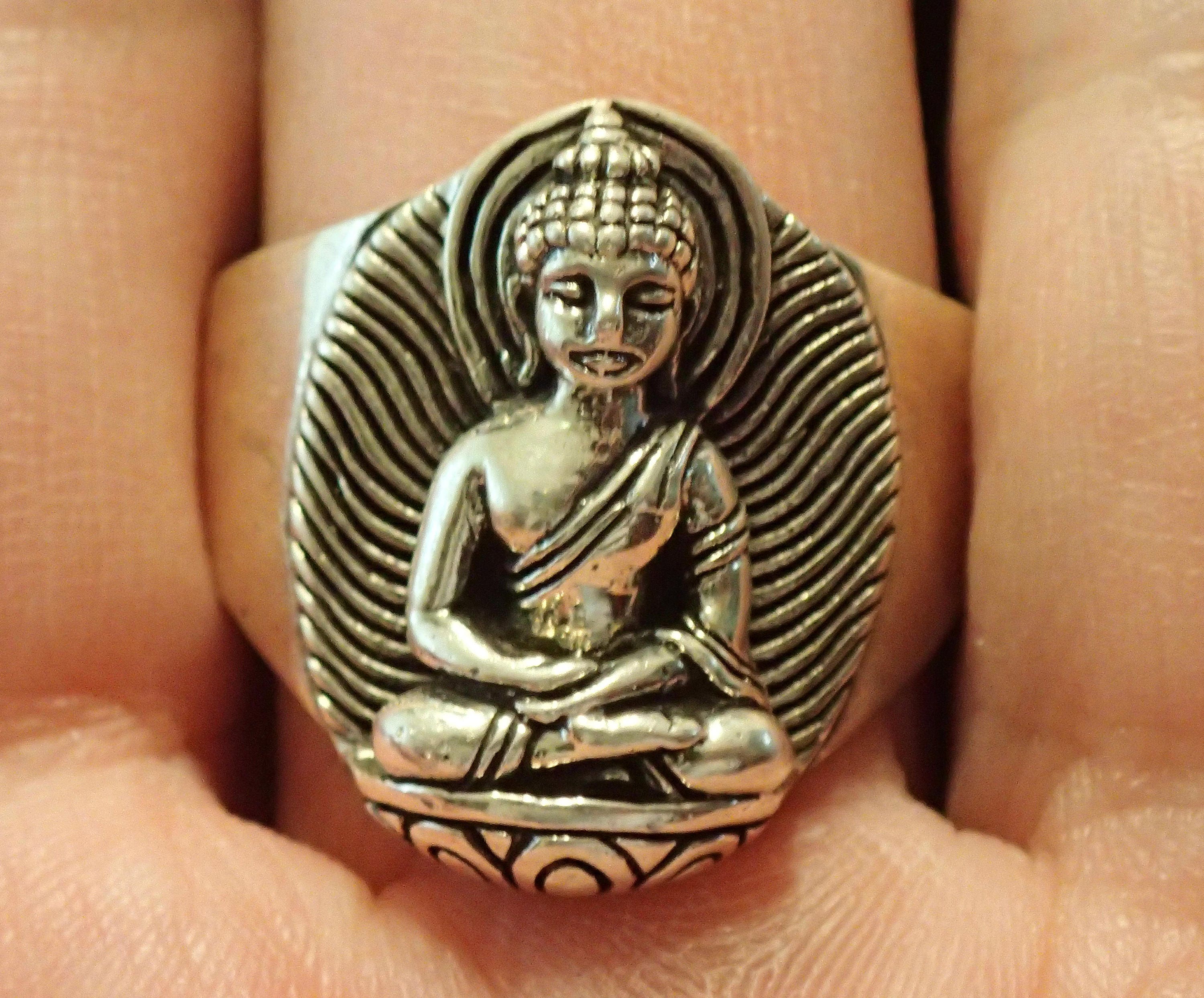 Buddha Face Ring - Voodoo Jewellery