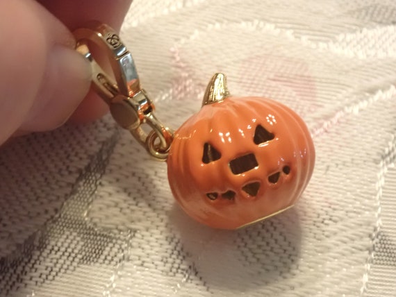 Jack-O-Lantern Enamel Charm Pendant Limited Editi… - image 1