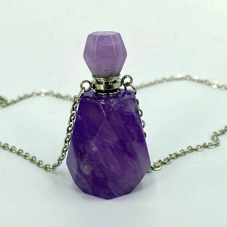 Natural Purple Amethyst Bottle pendant