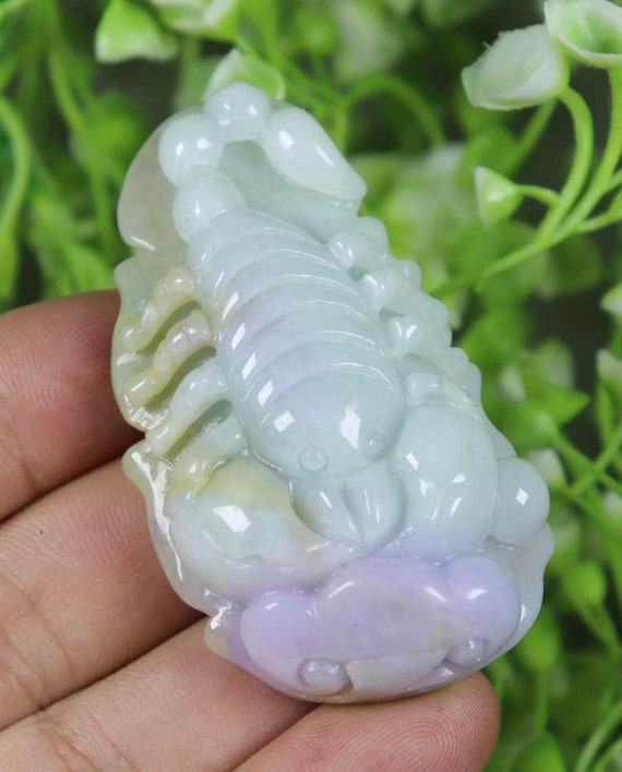Certified A Jade Scorpion Pendant