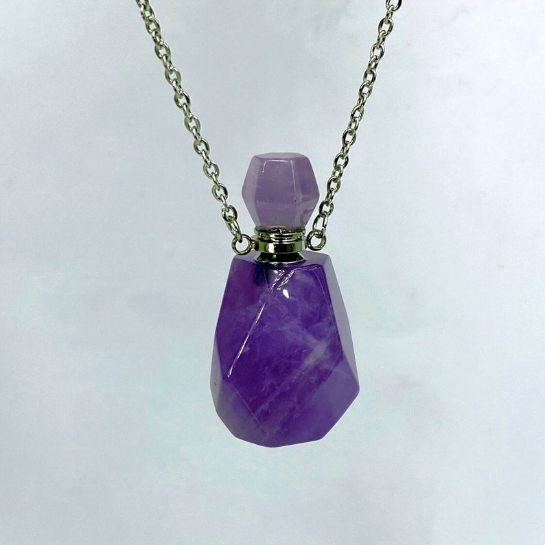 Natural Purple Amethyst Bottle pendant