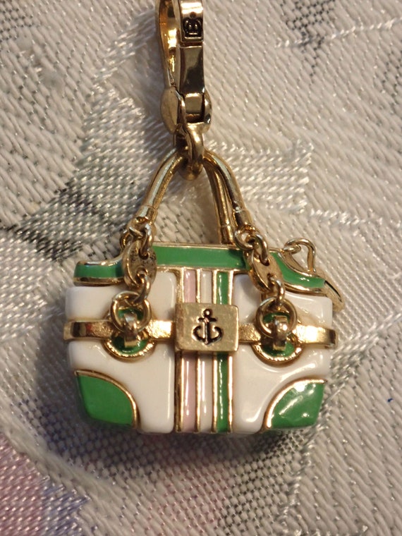 Juicy Couture Limited Edition 2007 Beach Bag Charm Pink & Mint Green --  RARE | eBay
