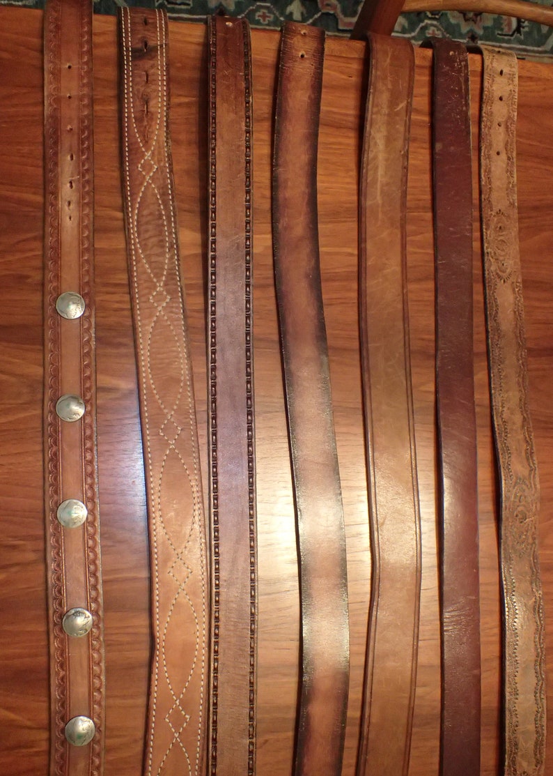 One Vintage Leather Belt
