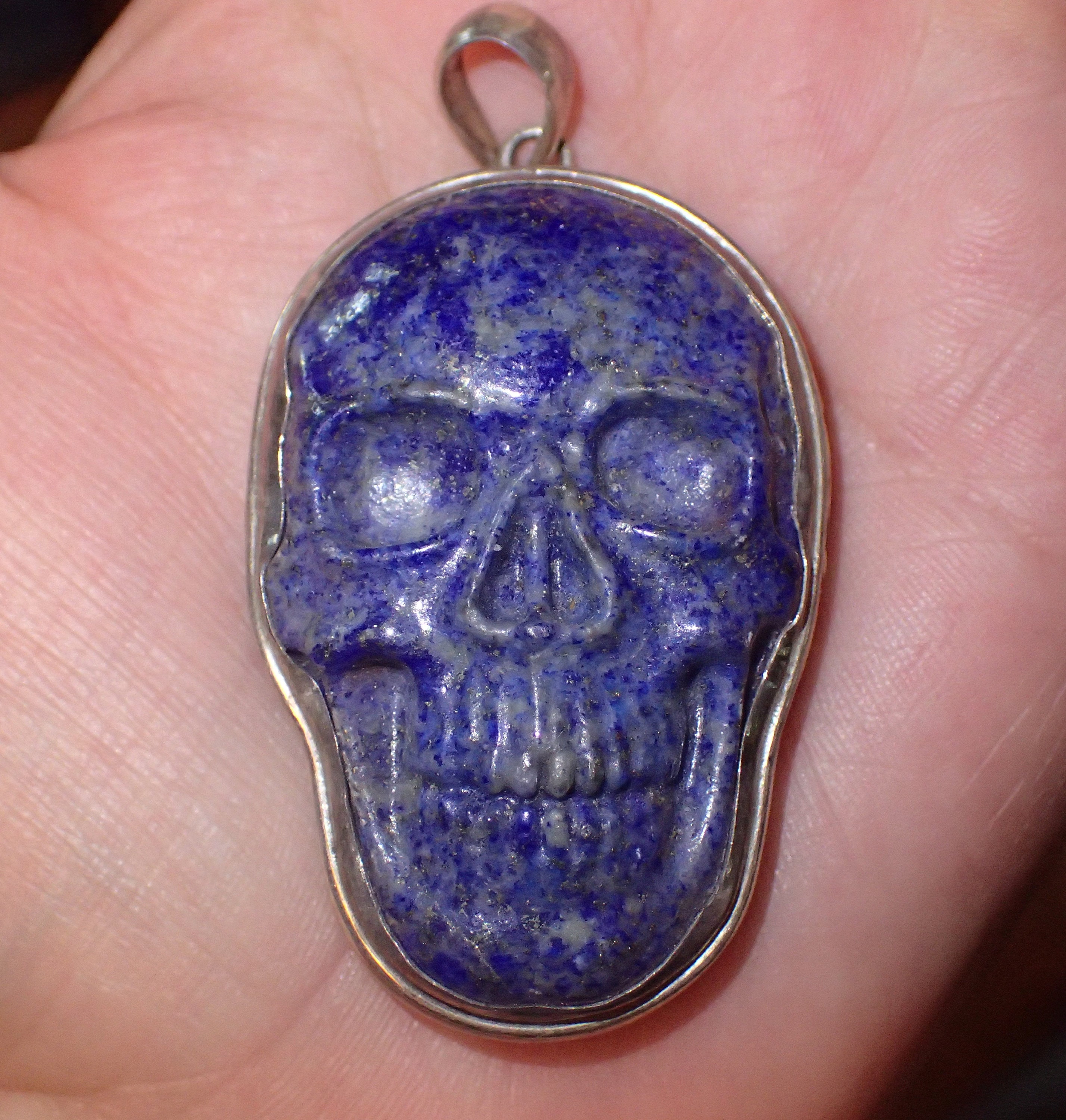 Carved Lapis Lazuli and Copper Necklace – Carleh's Creations