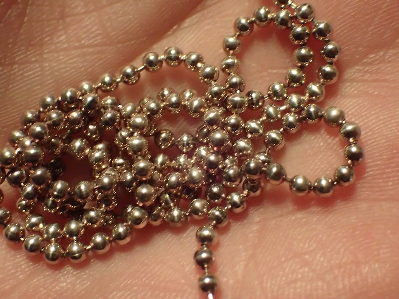 Sterling Silver 2.5 Mm Ball Chain Necklace 24in - Etsy