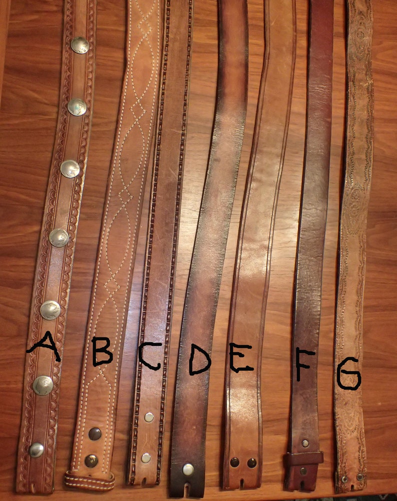 One Vintage Leather Belt