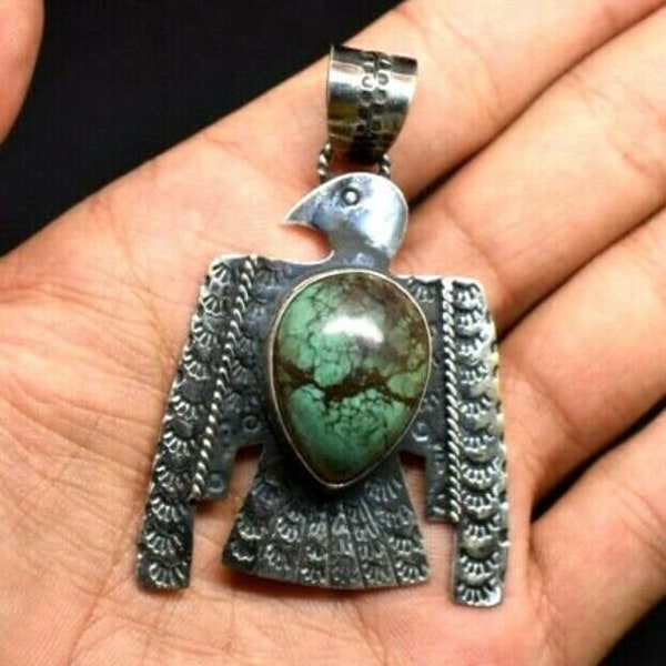 Turquoise Thunderbird Necklace main image 0
