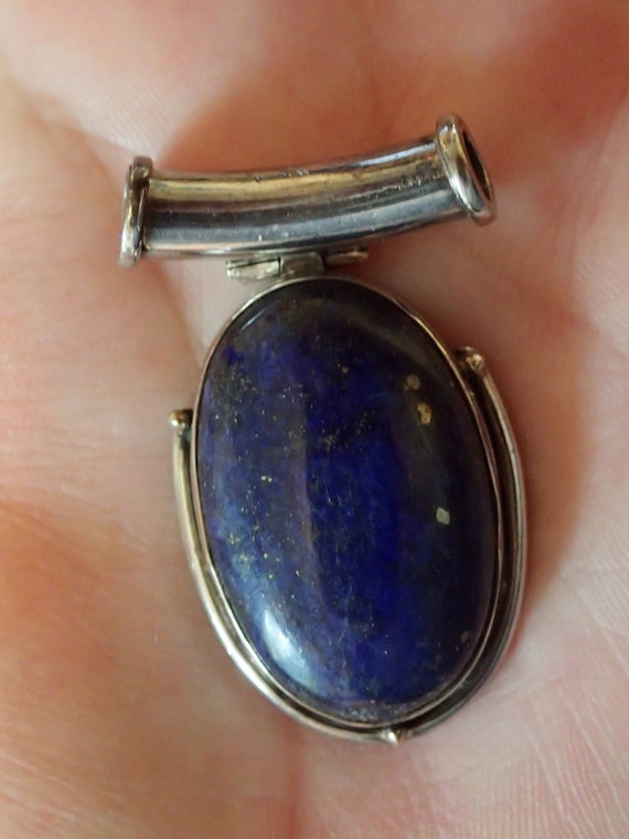 Lapis Lazuli Oval Sterling Pendant