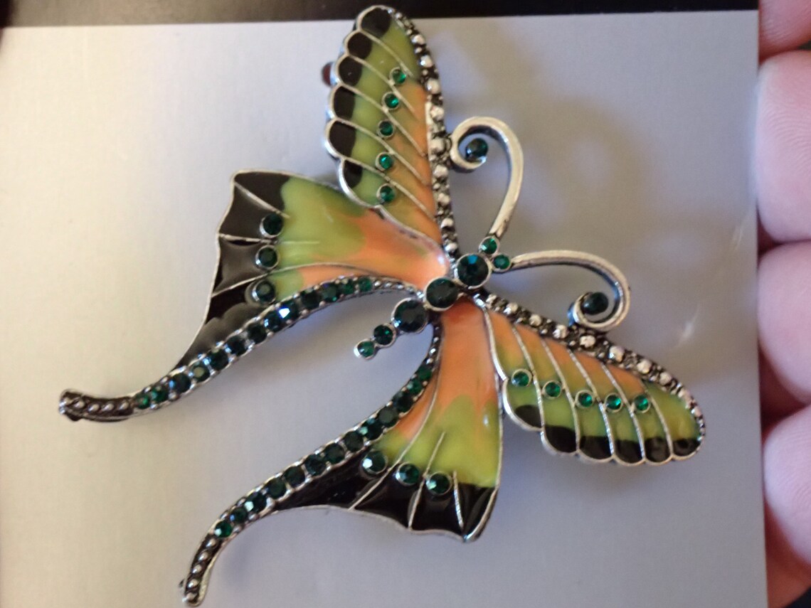 Butterfly Costume Jewelry Pin / Pendant Etsy