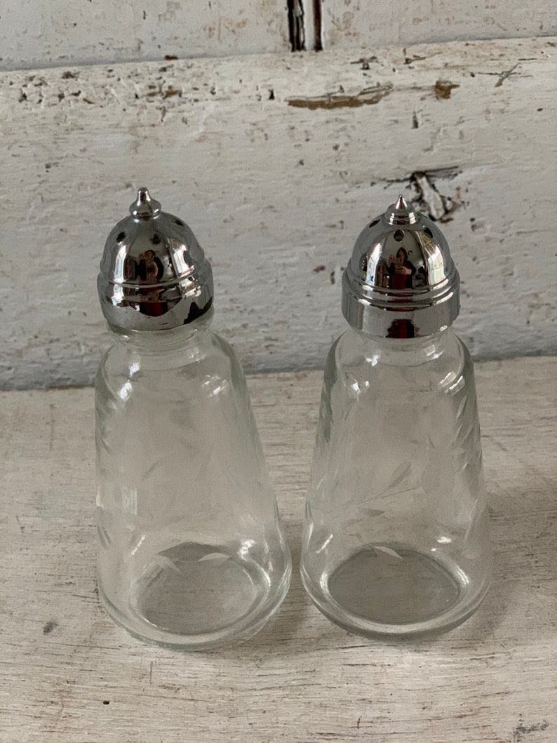 Salt Pepper Shakers Princess House Crystal Salt Shaker Vintage Etsy