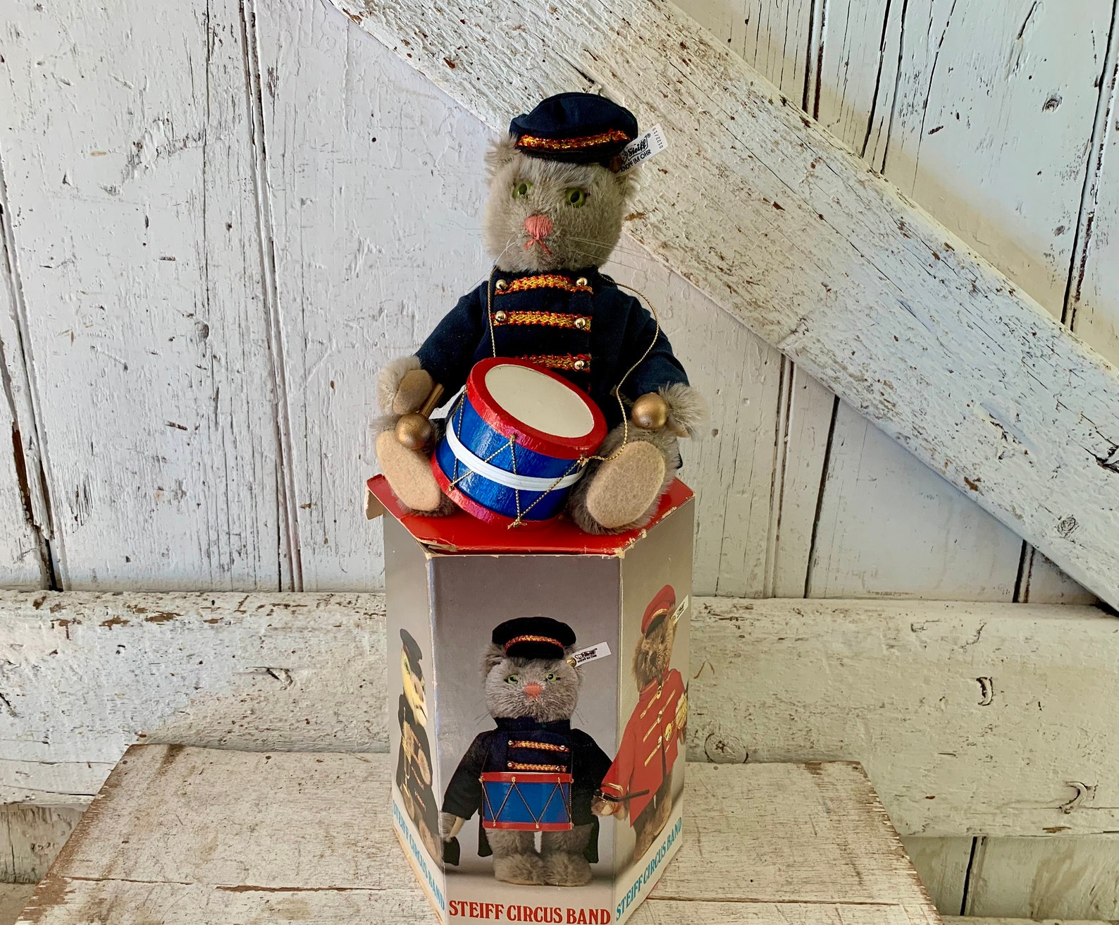 Steiff Cat Bandsman with Drum Golden Age Of The Circus Limited Edition 012219 #193