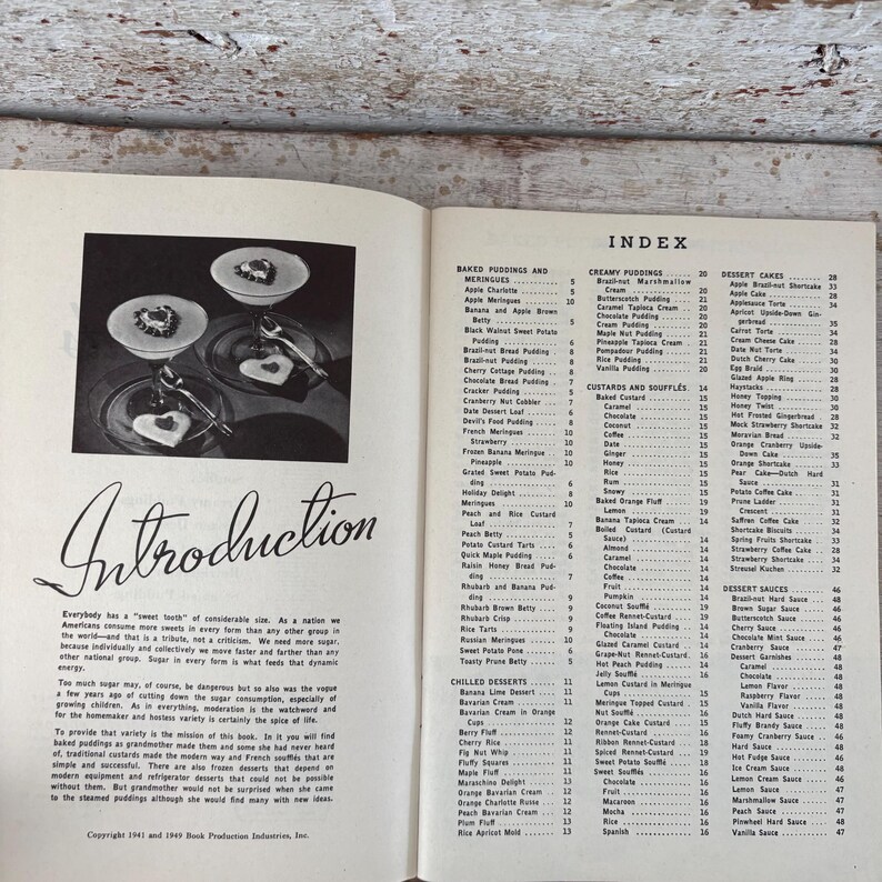 Dessert Cookbook Recipe Cookbook Vintage 250 Desserts Recipes Paperback image 4