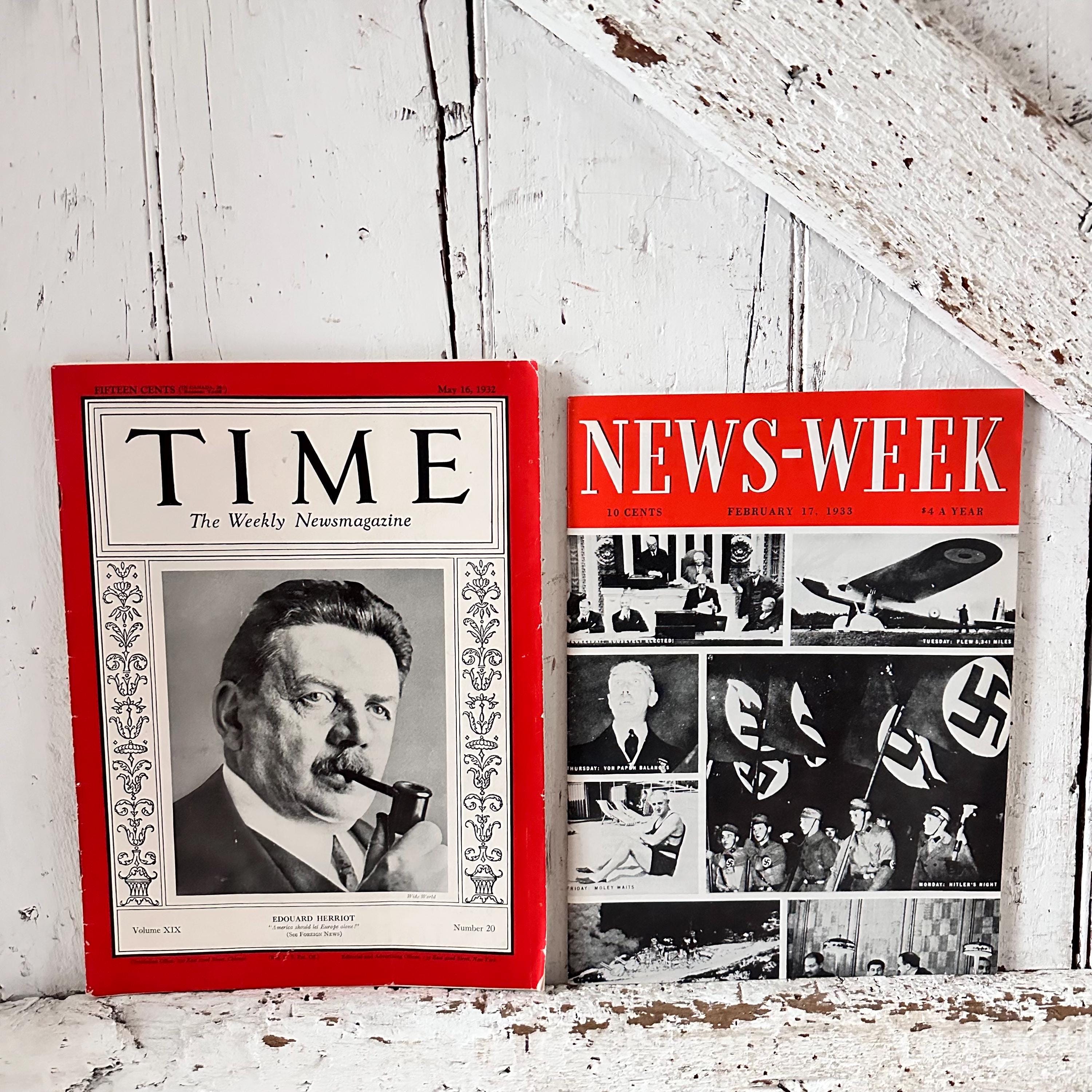 Vintage Time Magazines - Etsy