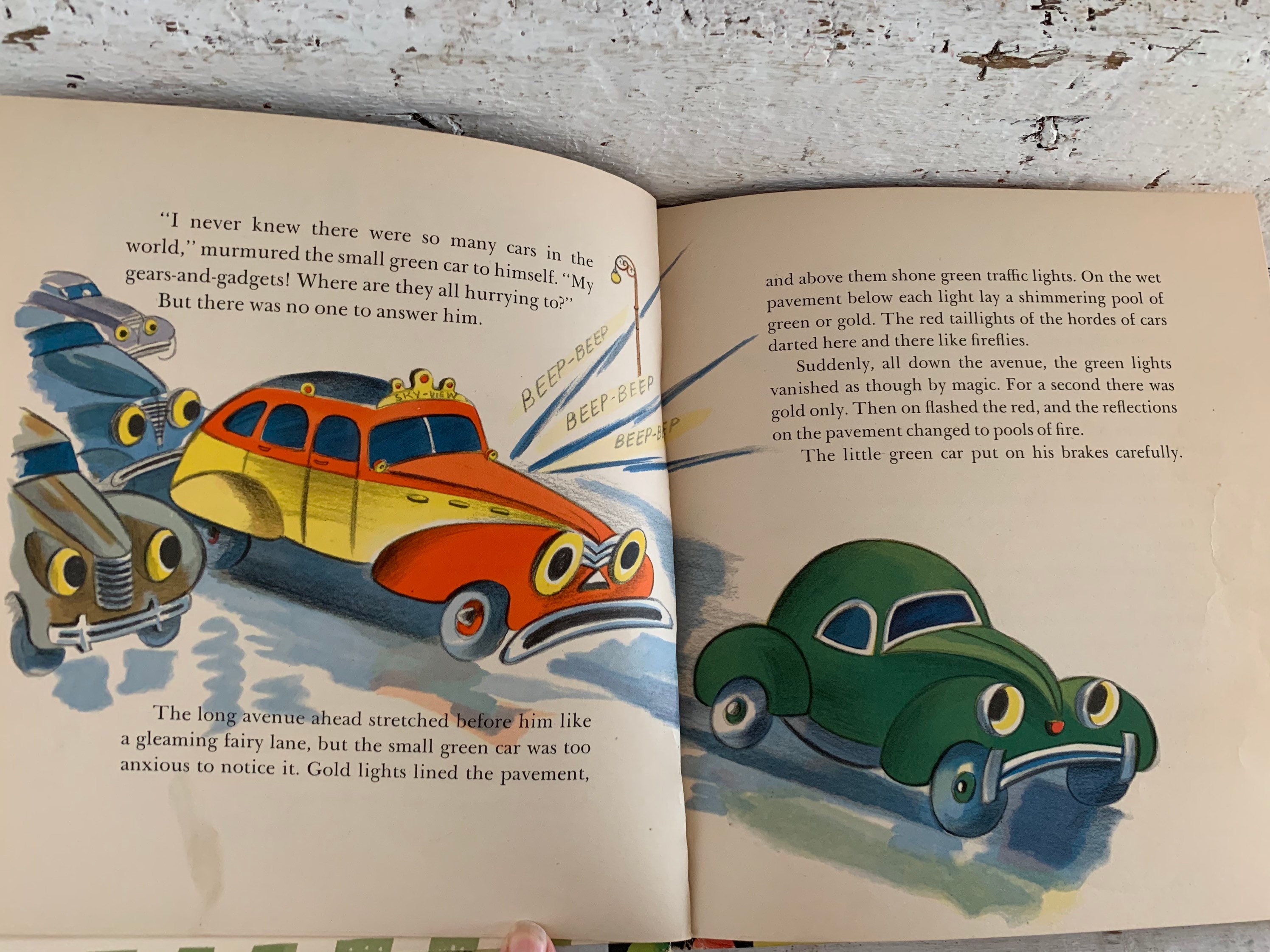 The Little Green Car Hardcover January 1, 1946 by Caroline Emerson