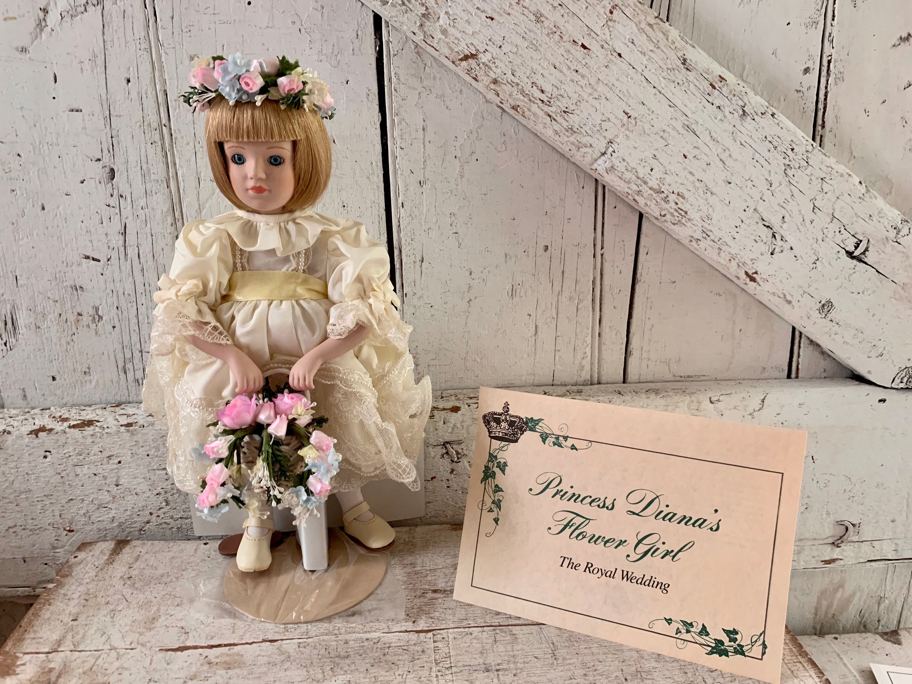 Princess Diana’s Flower Girl Danbury Mint Bisque Porcelain Collectable